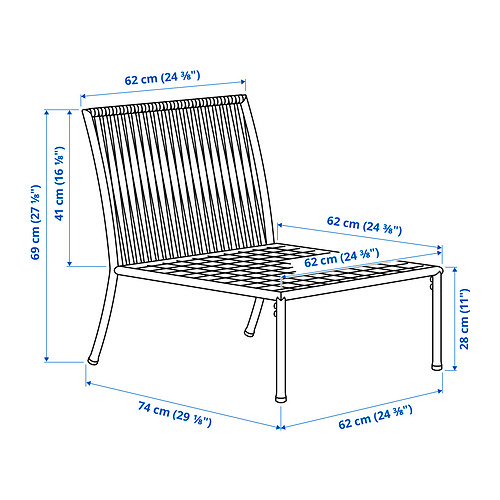 SEGERÖN one-seat section, outdoor