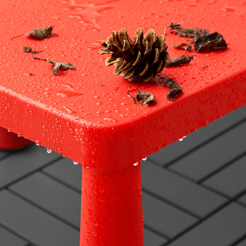 MAMMUT - 兒童桌, 室內/戶外用 紅色 | IKEA 線上購物 - PE660098_S4