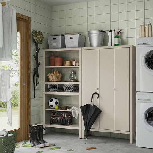 KOLBJÖRN 層架組附收納櫃