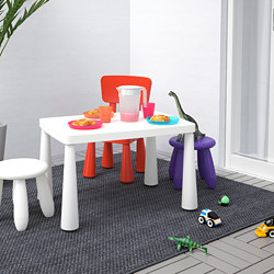 MAMMUT - 兒童桌, 室內/戶外用 紅色 | IKEA 線上購物 - PE740209_S3