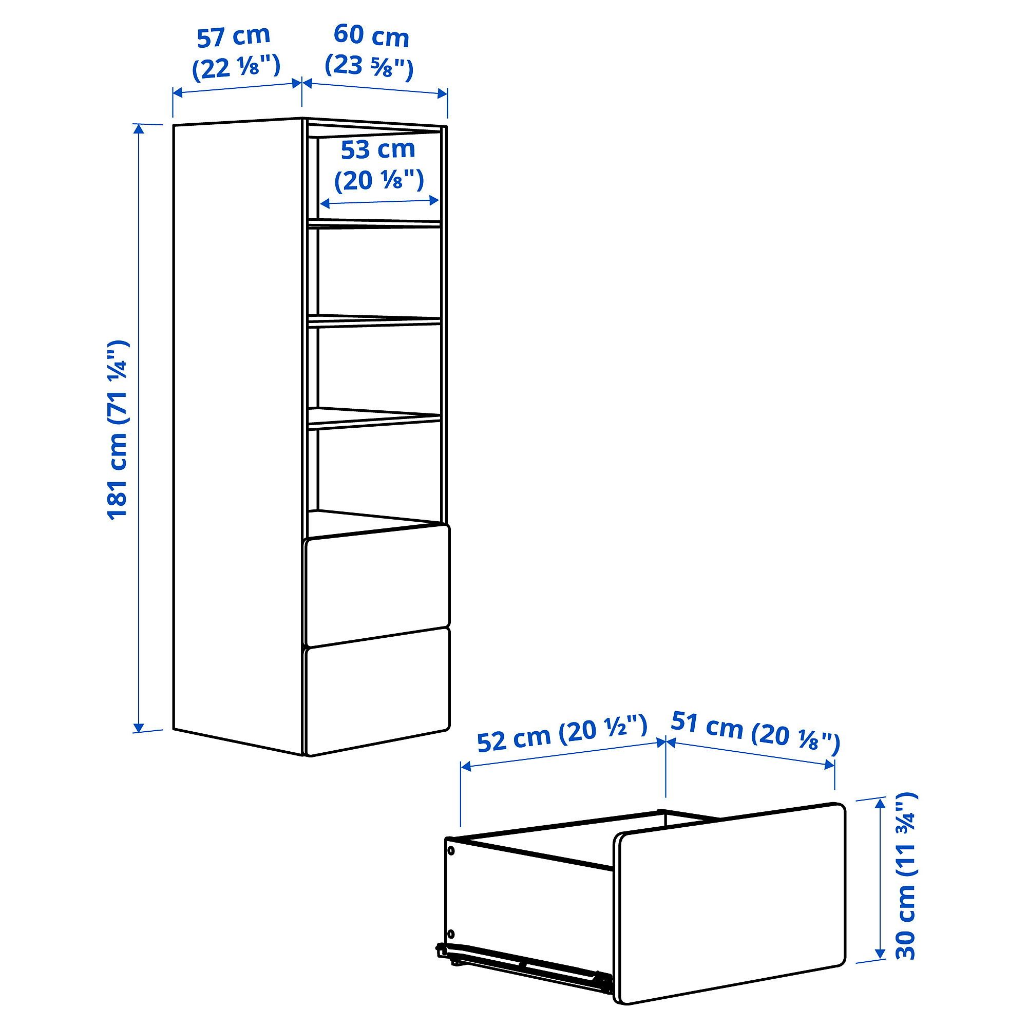 SMÅSTAD/PLATSA bookcase