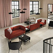 LILLEHEM 5-seat modular sofa with side table