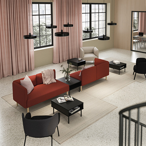 LILLEHEM 4-seat modular sofa with side table