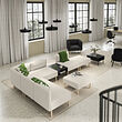 LILLEHEM 6-seat modular sofa with side table