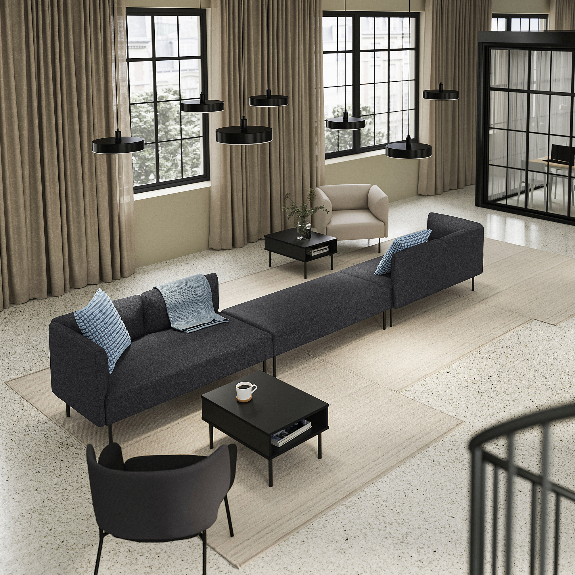 LILLEHEM 6-seat modular sofa