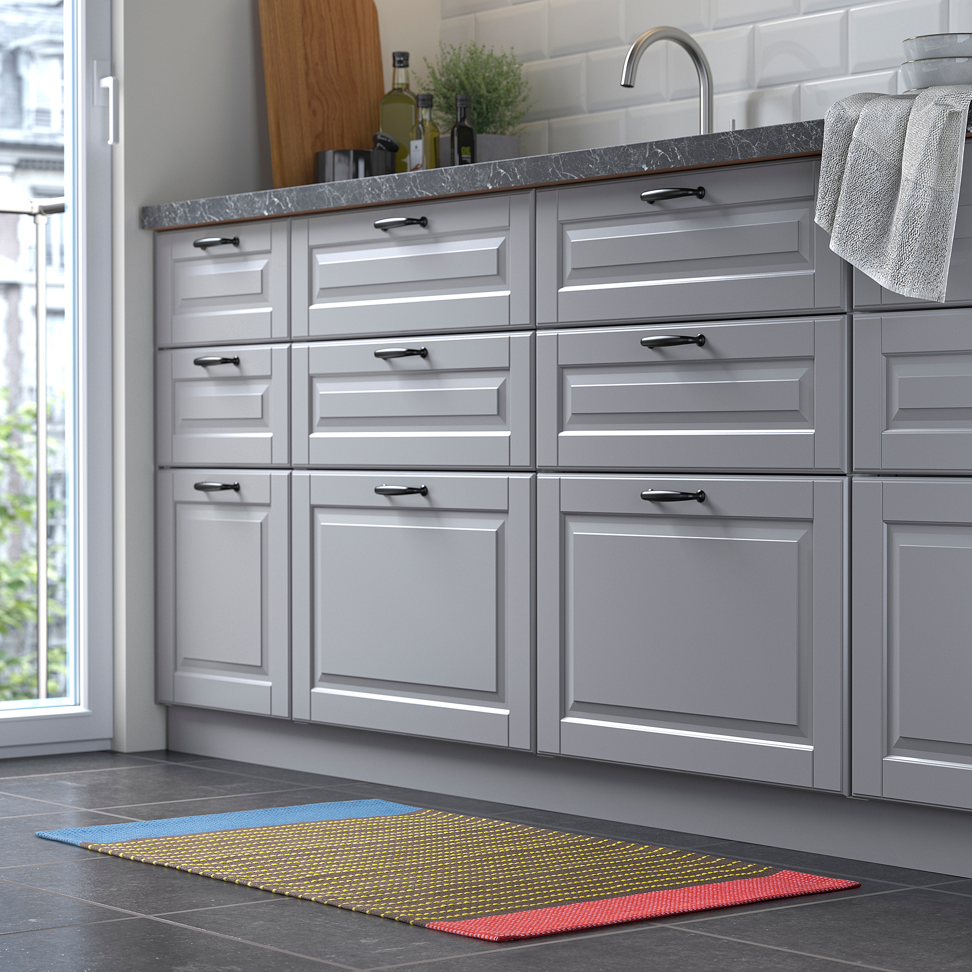 BÄRTRÅD rug, flatwoven