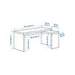MALM L型書桌/工作桌