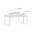 MALM desk with pull-out panel