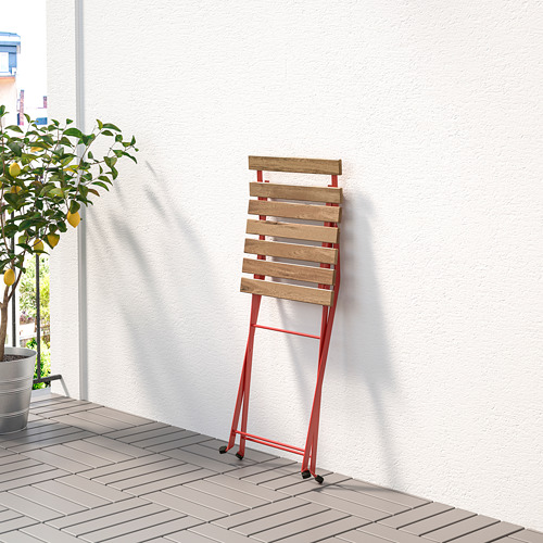 TÄRNÖ - 戶外餐桌椅組, 紅色/淺棕色 | IKEA 線上購物 - PE758365_S4