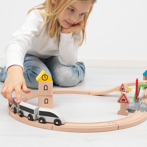 LILLABO - 玩具火車附軌道 45件組 | IKEA 線上購物 - PE647251_S4