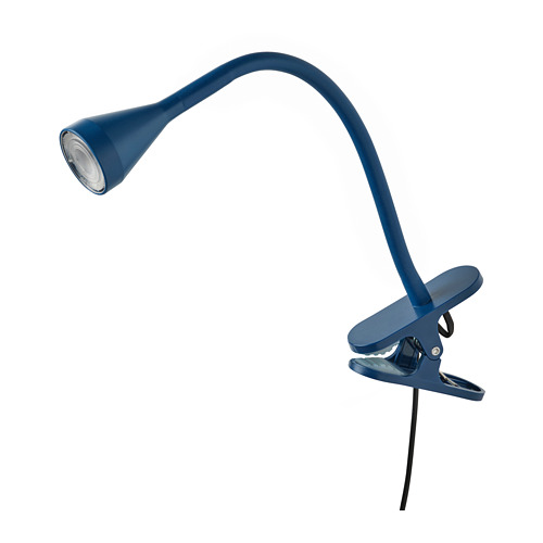 NÄVLINGE - LED clamp spotlight, dark blue | IKEA Taiwan Online - PE813373_S4