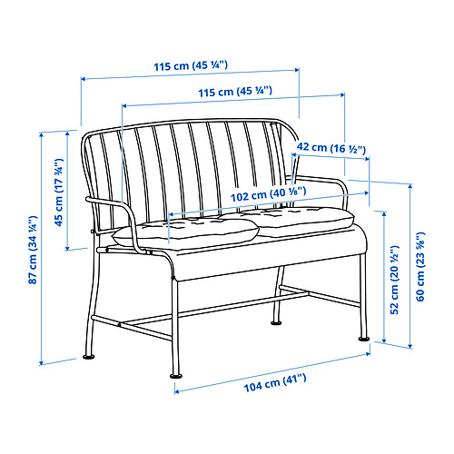 LÄCKÖ 2-seat sofa, outdoor