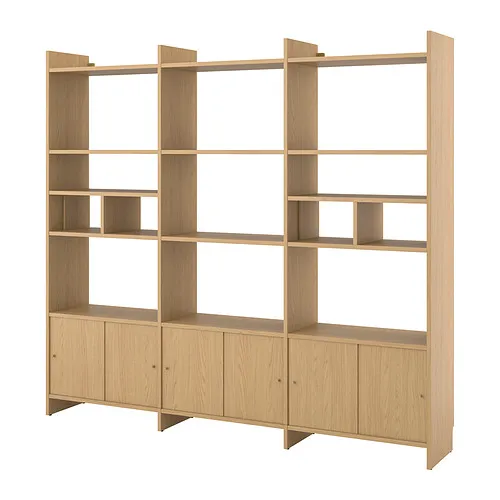 LÅDMAKARE - 滑門收納組合, 含2塊嵌入式層板/橡木紋, 238x35x212 公分 | IKEA 線上購物 - PE960723_S4