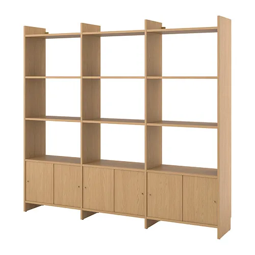 LÅDMAKARE - 滑門收納組合, 附9個層架/橡木紋, 238x35x212 公分 | IKEA 線上購物 - PE960730_S4