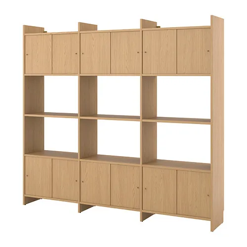 LÅDMAKARE - 滑門收納組合, 三層層架/橡木紋, 238x35x212 公分 | IKEA 線上購物 - PE960732_S4