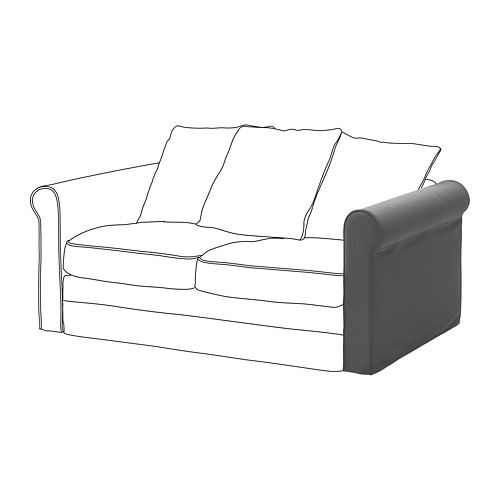 GRÖNLID - cover for armrest, Ljungen medium grey | IKEA Taiwan Online - PE668633_S4