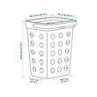 HÅLLBAR bin with lid for organic waste