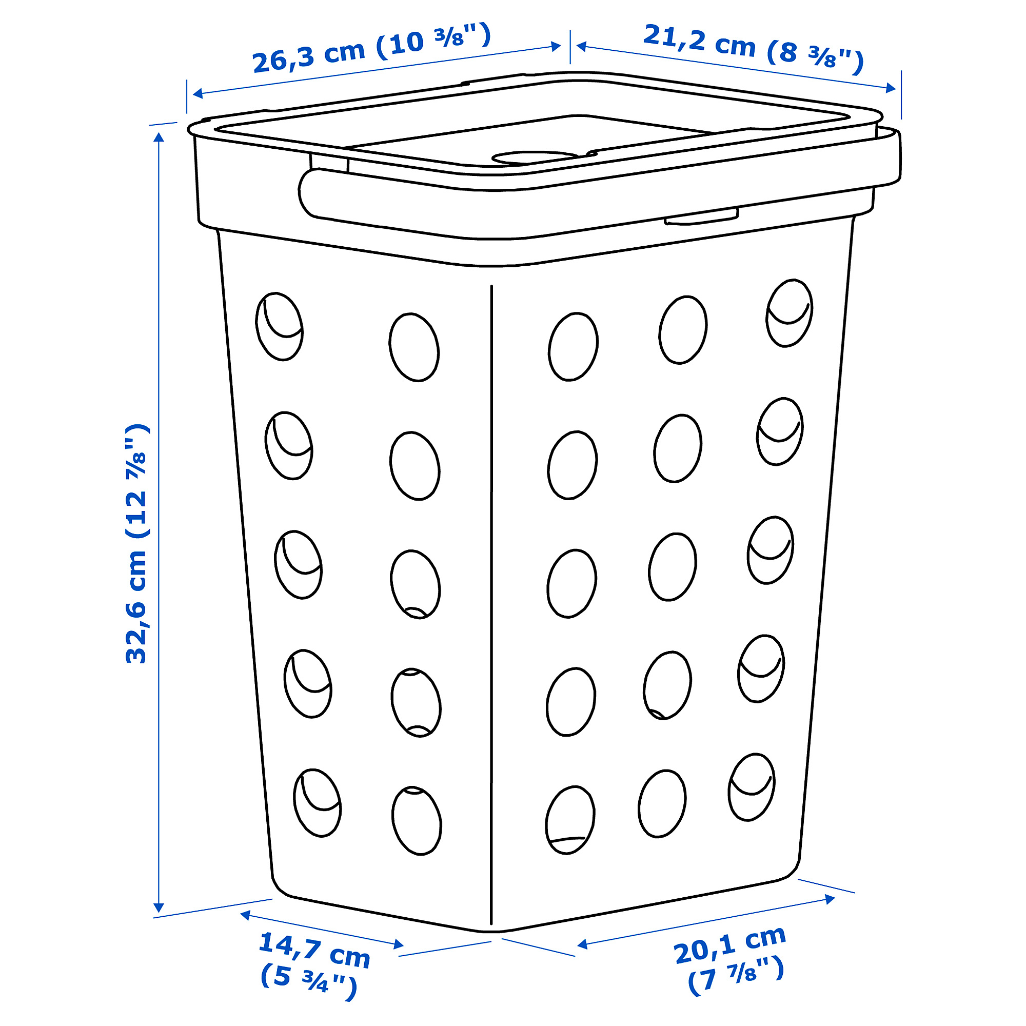 HÅLLBAR bin with lid for organic waste