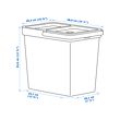 HÅLLBAR bin with lid