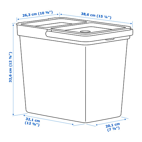 HÅLLBAR - 垃圾桶, 淺灰色 | IKEA 線上購物 - PE758448_S4