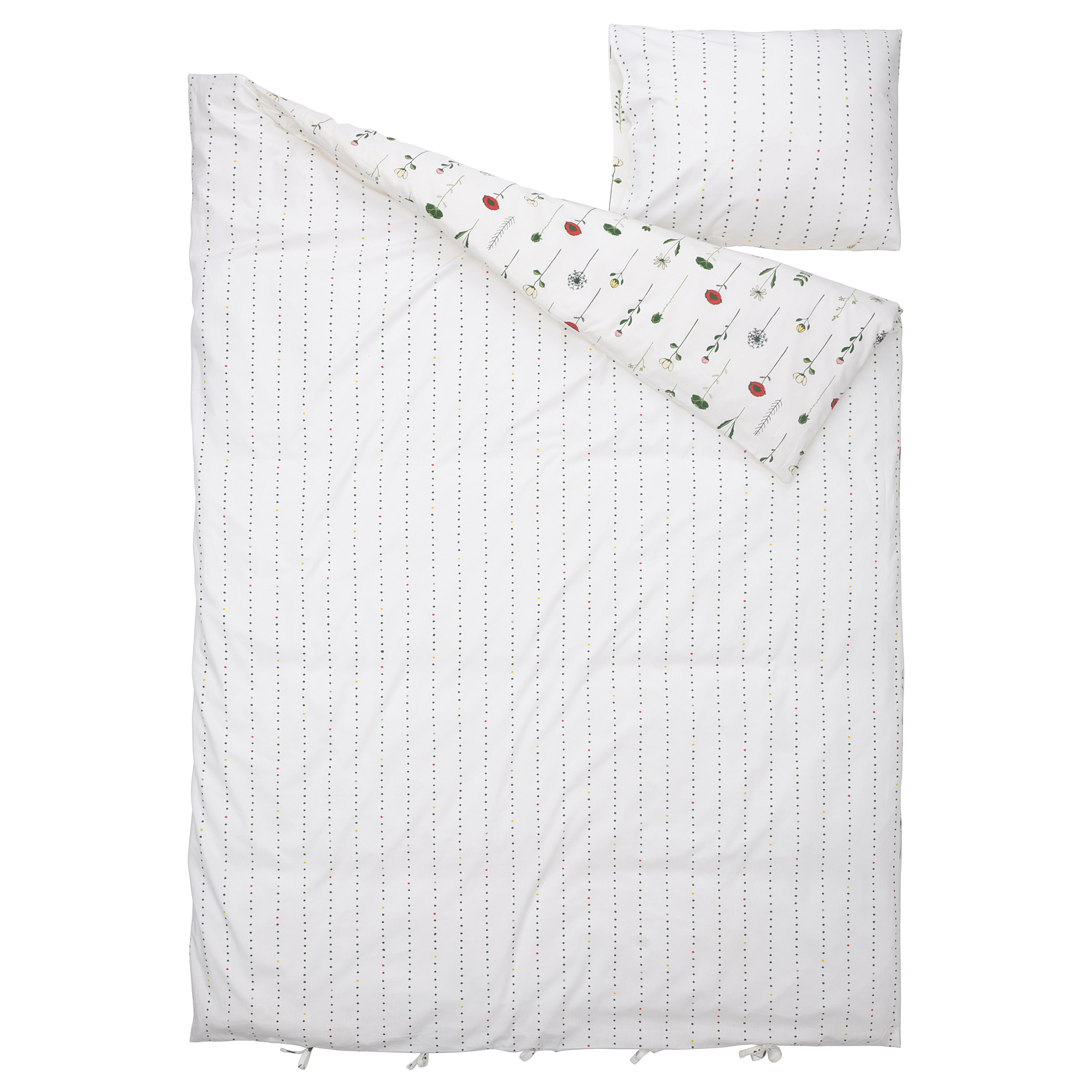 NATTSLÄNDA duvet cover and pillowcase