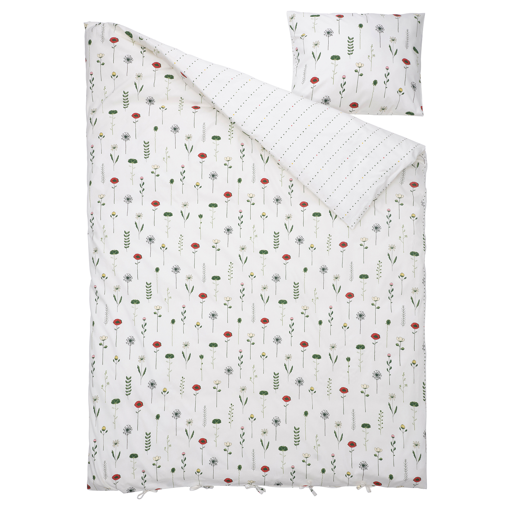 NATTSLÄNDA duvet cover and pillowcase