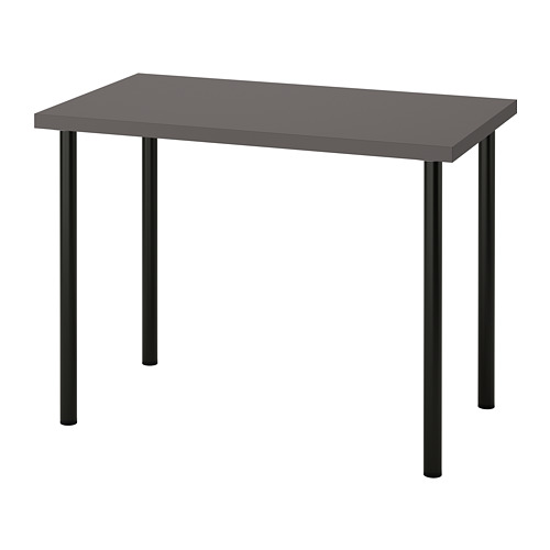 LINNMON/ADILS - 書桌/工作桌, 深灰色/黑色, 100x60 公分 | IKEA 線上購物 - PE813433_S4