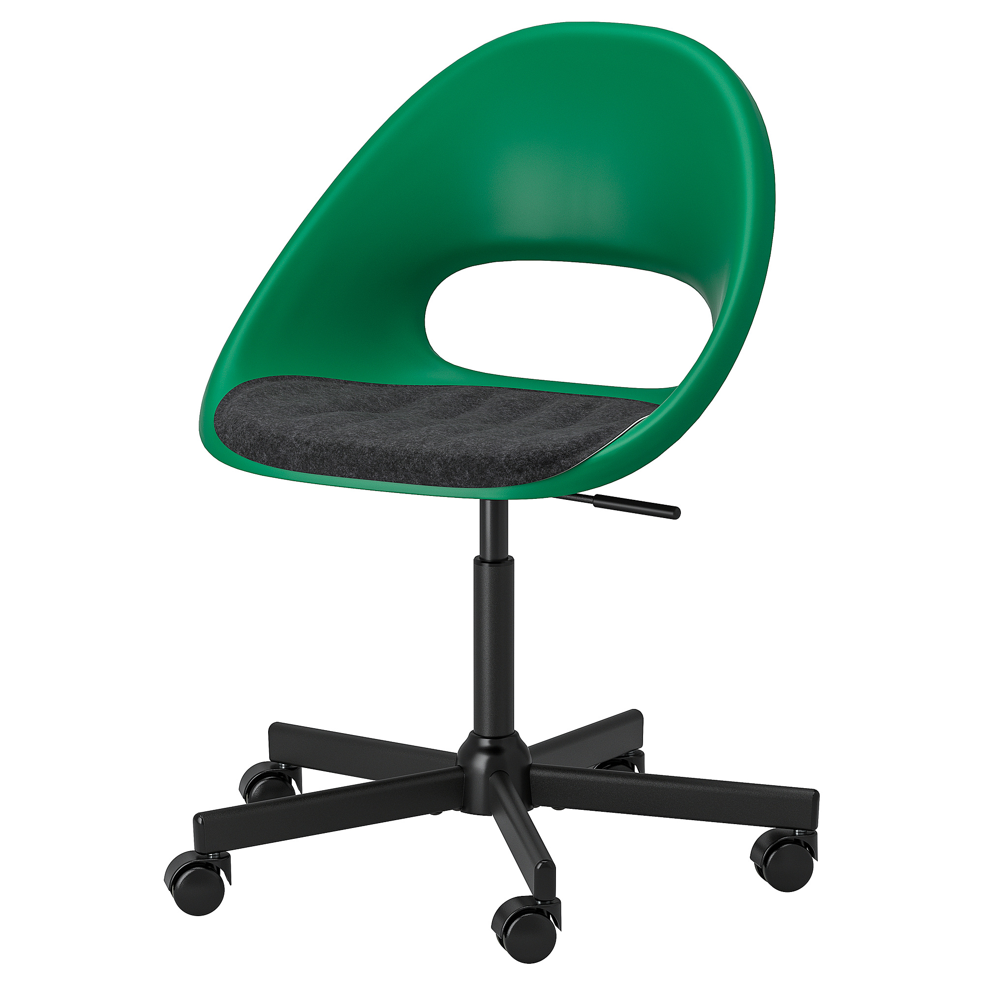 ELDBERGET/MALSKÄR swivel chair + pad