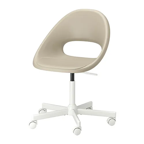 ELDBERGET/MALSKÄR - 旋轉椅, 米色/白色 | IKEA 線上購物 - PE856906_S4