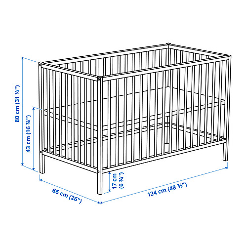 SNIGLAR 2-piece baby furniture set