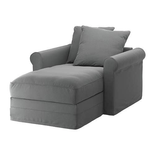 GRÖNLID - chaise longue, Ljungen medium grey | IKEA Taiwan Online - PE668733_S4