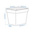 HÅLLBAR bin with lid