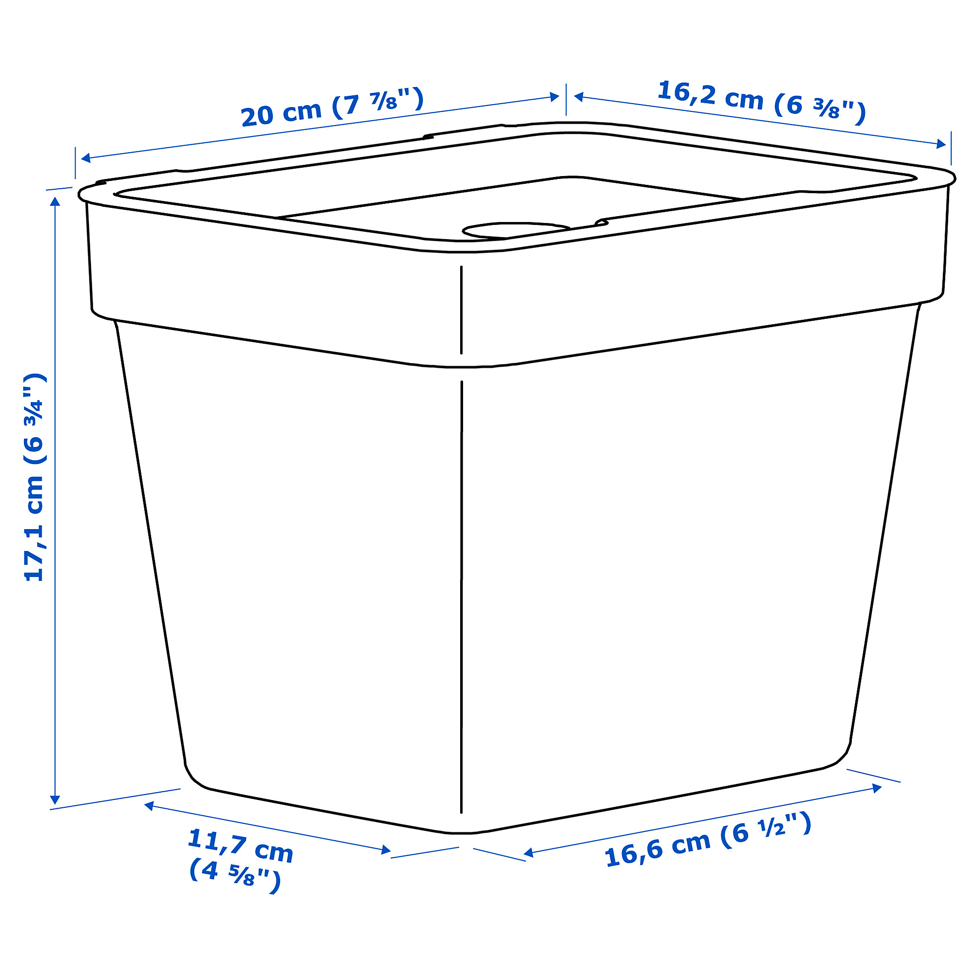 HÅLLBAR bin with lid