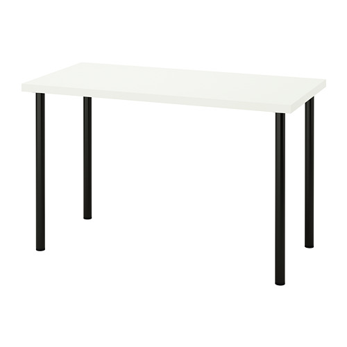 LAGKAPTEN/ADILS - desk, white/black, 120x60 cm | IKEA Taiwan Online - PE813473_S4