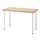 LAGKAPTEN/ADILS - desk, white stained oak effect/white | IKEA Taiwan Online - PE813475_S1