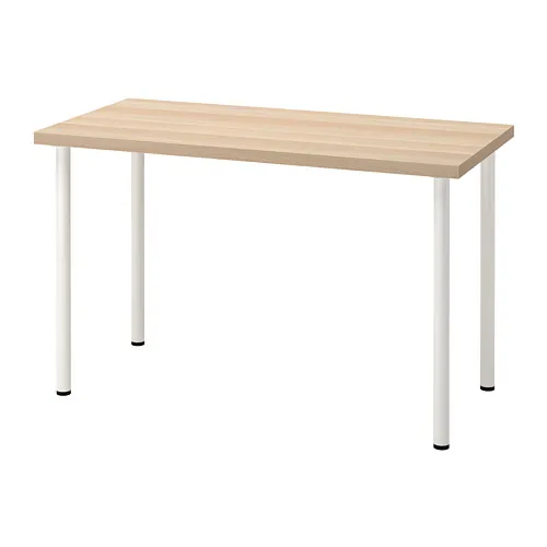 LAGKAPTEN/ADILS - 書桌/工作桌, 染白橡木紋/白色, 120x60 公分 | IKEA 線上購物 - PE813475_S4