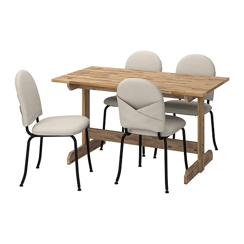 NACKANÄS/EBBALYCKE table and 4 chairs