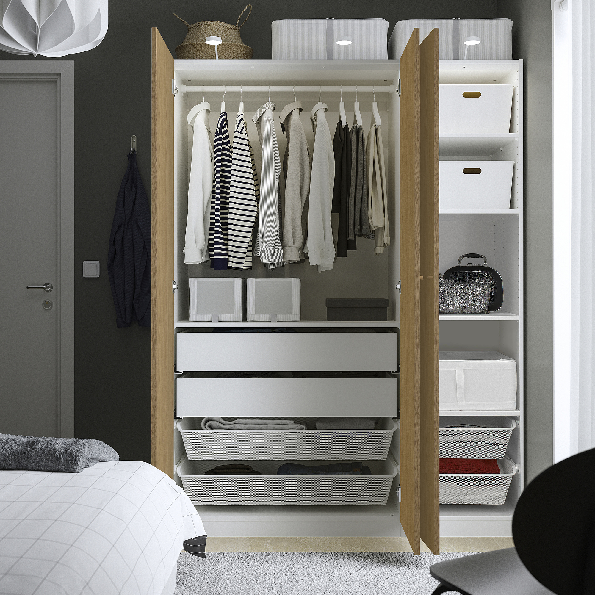 PAX/STORKLINTA wardrobe combination