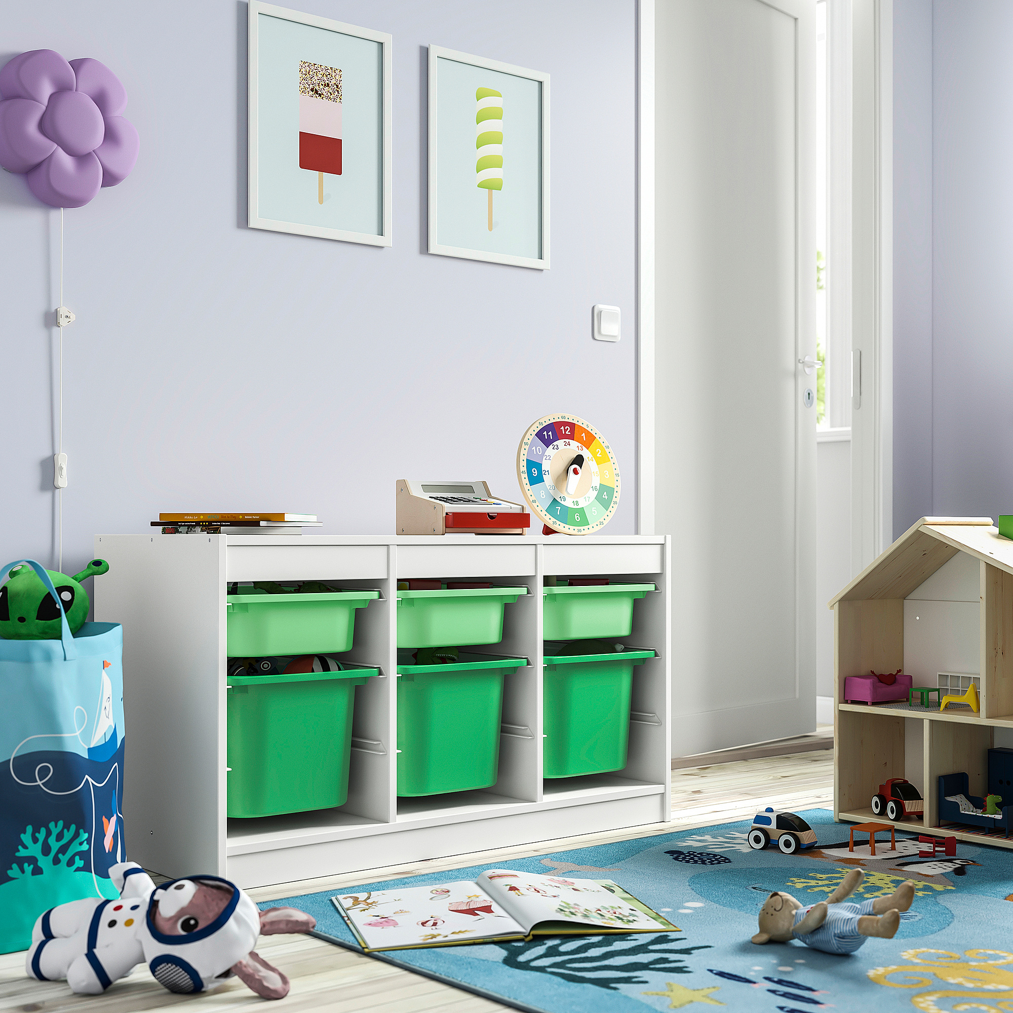 TROFAST storage combination with boxes