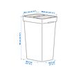 HÅLLBAR bin with lid
