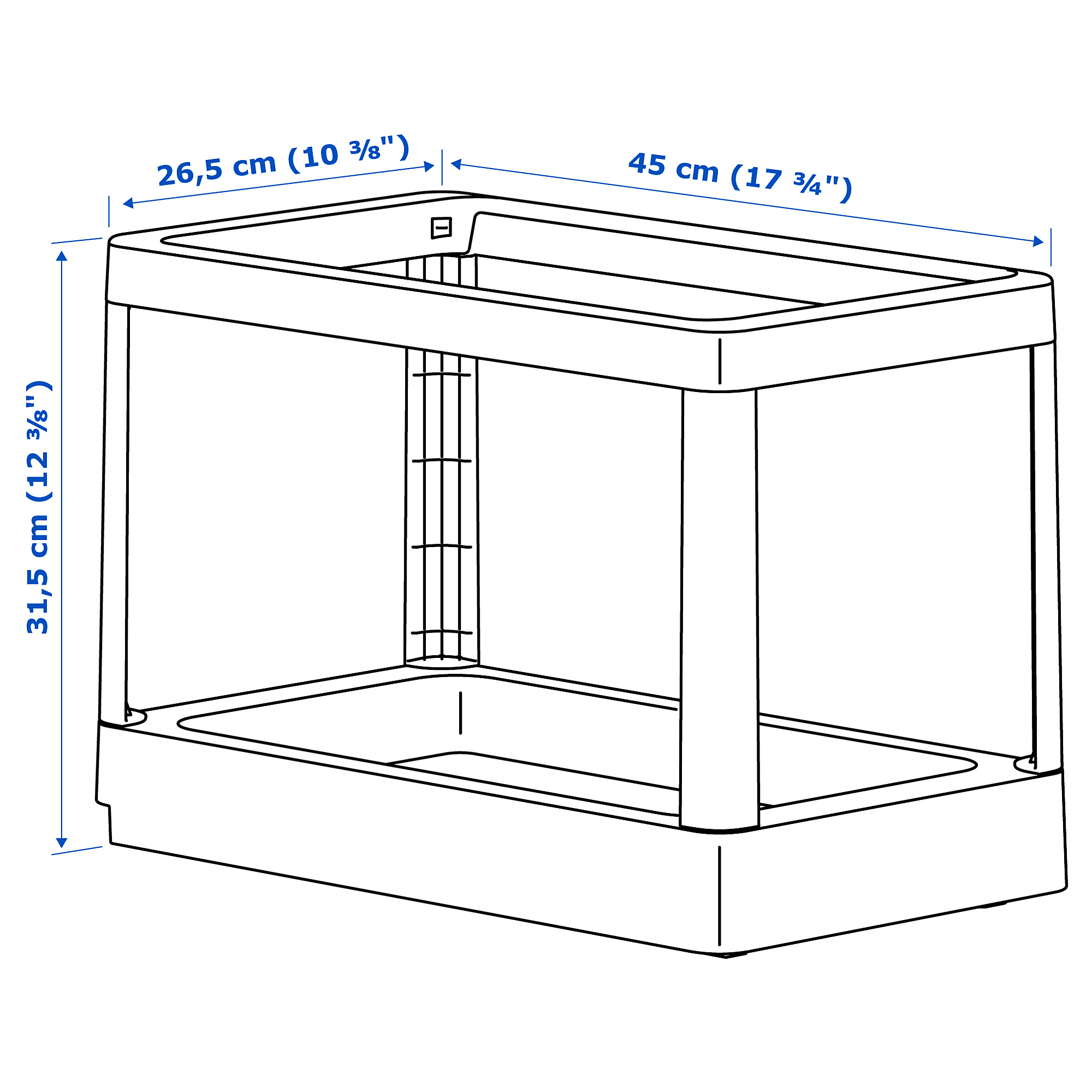 HÅLLBAR pull-out frame for waste sorting