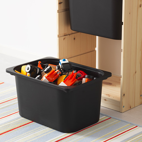 TROFAST - 收納組合附收納盒, 染白松木/黑色 | IKEA 線上購物 - PE613466_S4