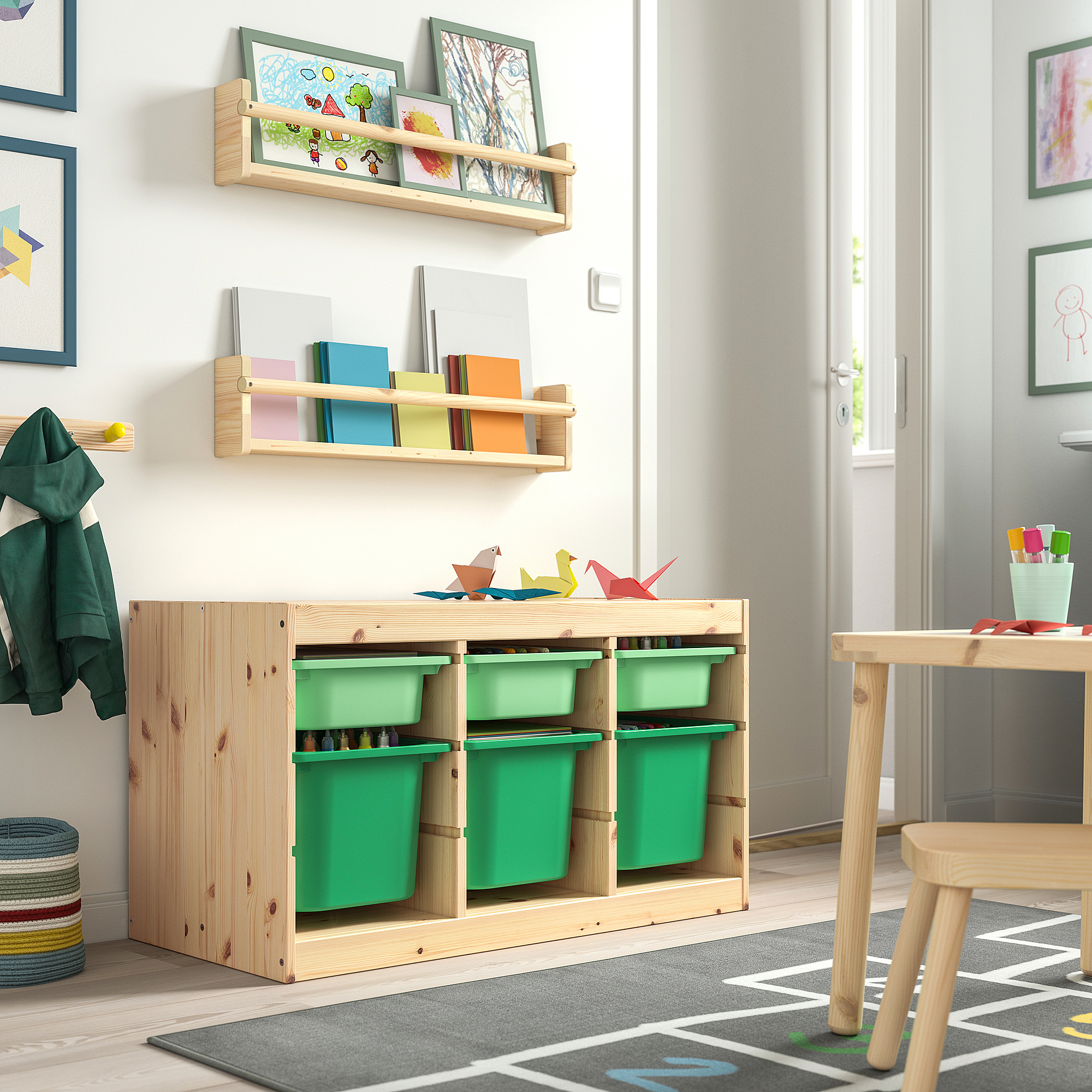 TROFAST storage combination with boxes
