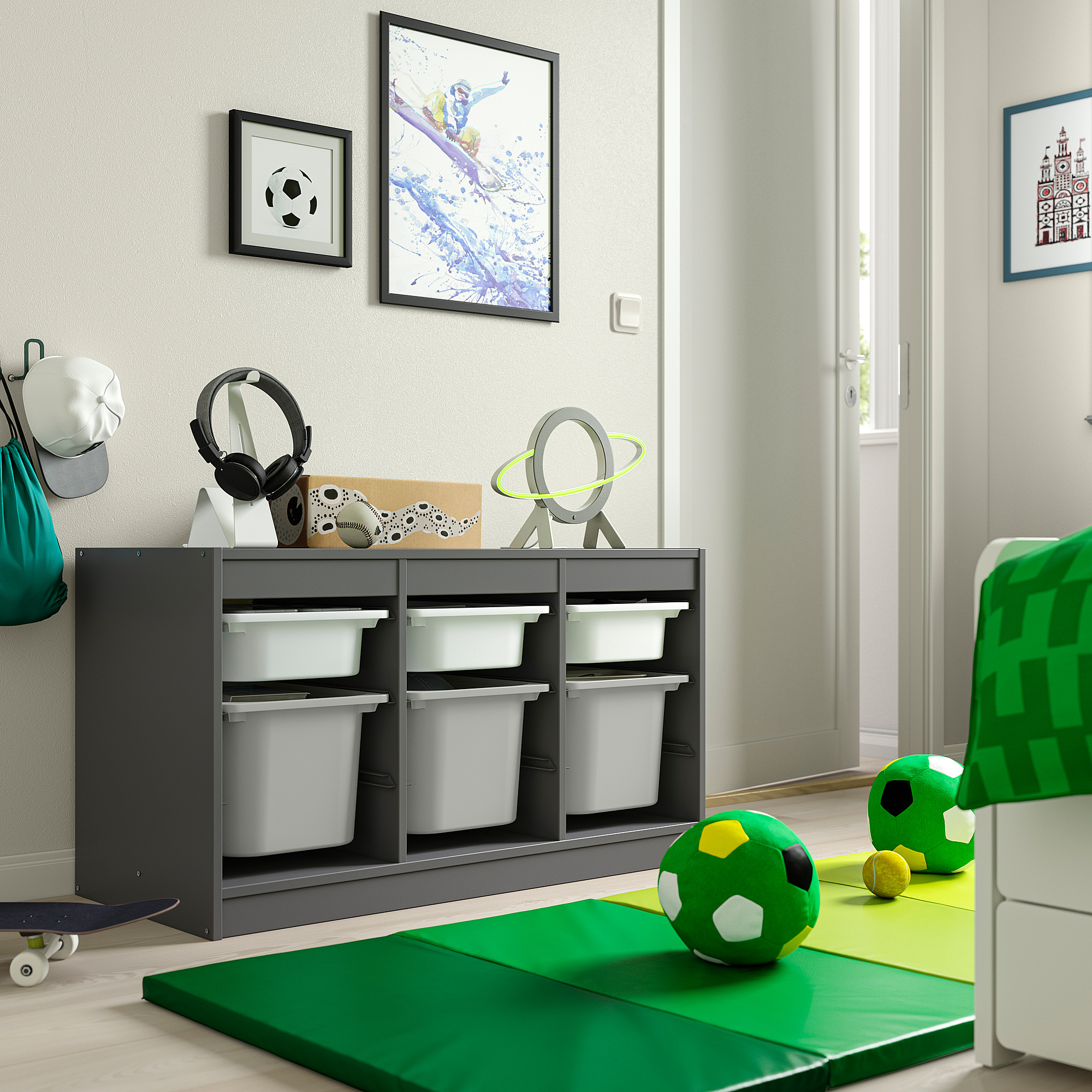 TROFAST storage combination with boxes