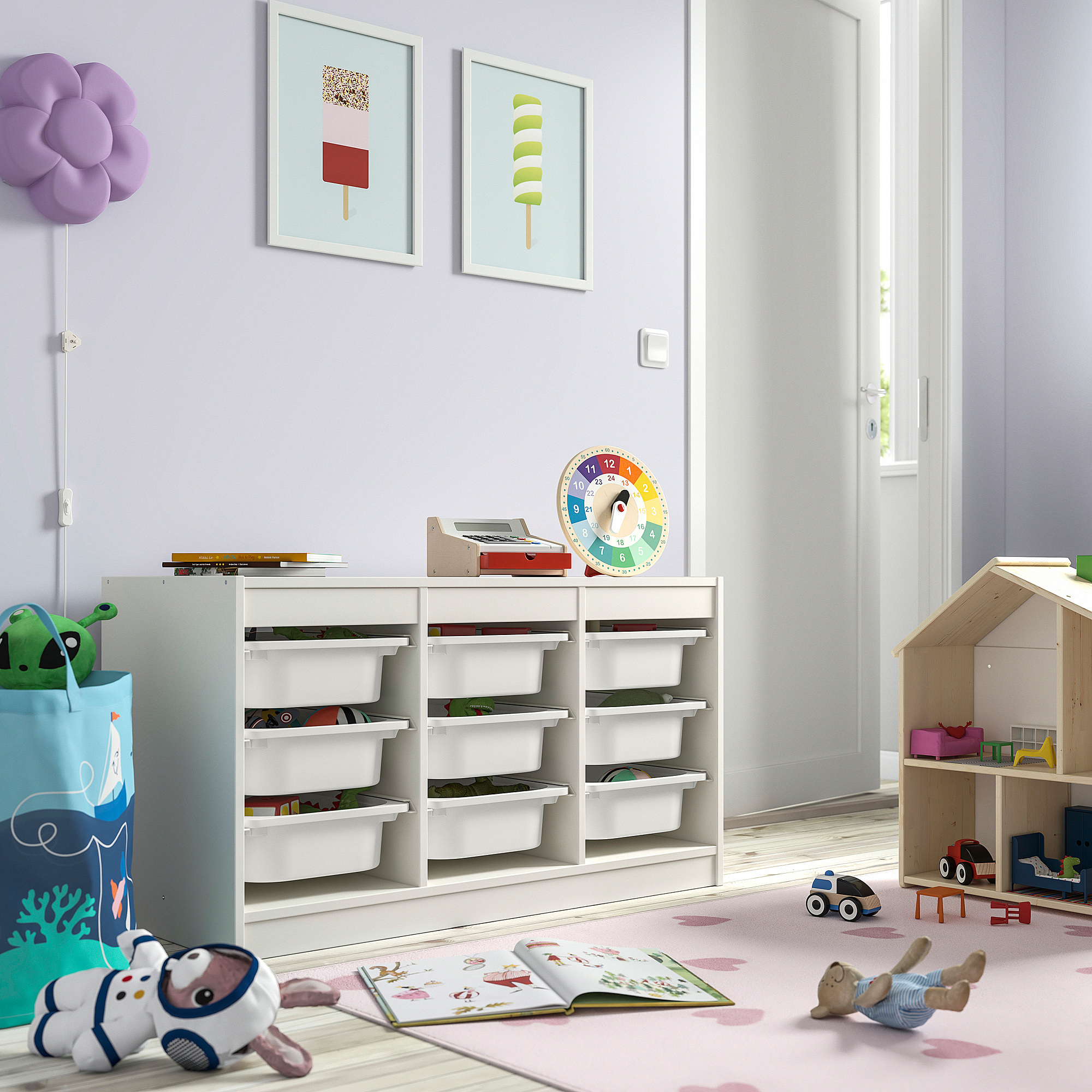 TROFAST storage combination with boxes