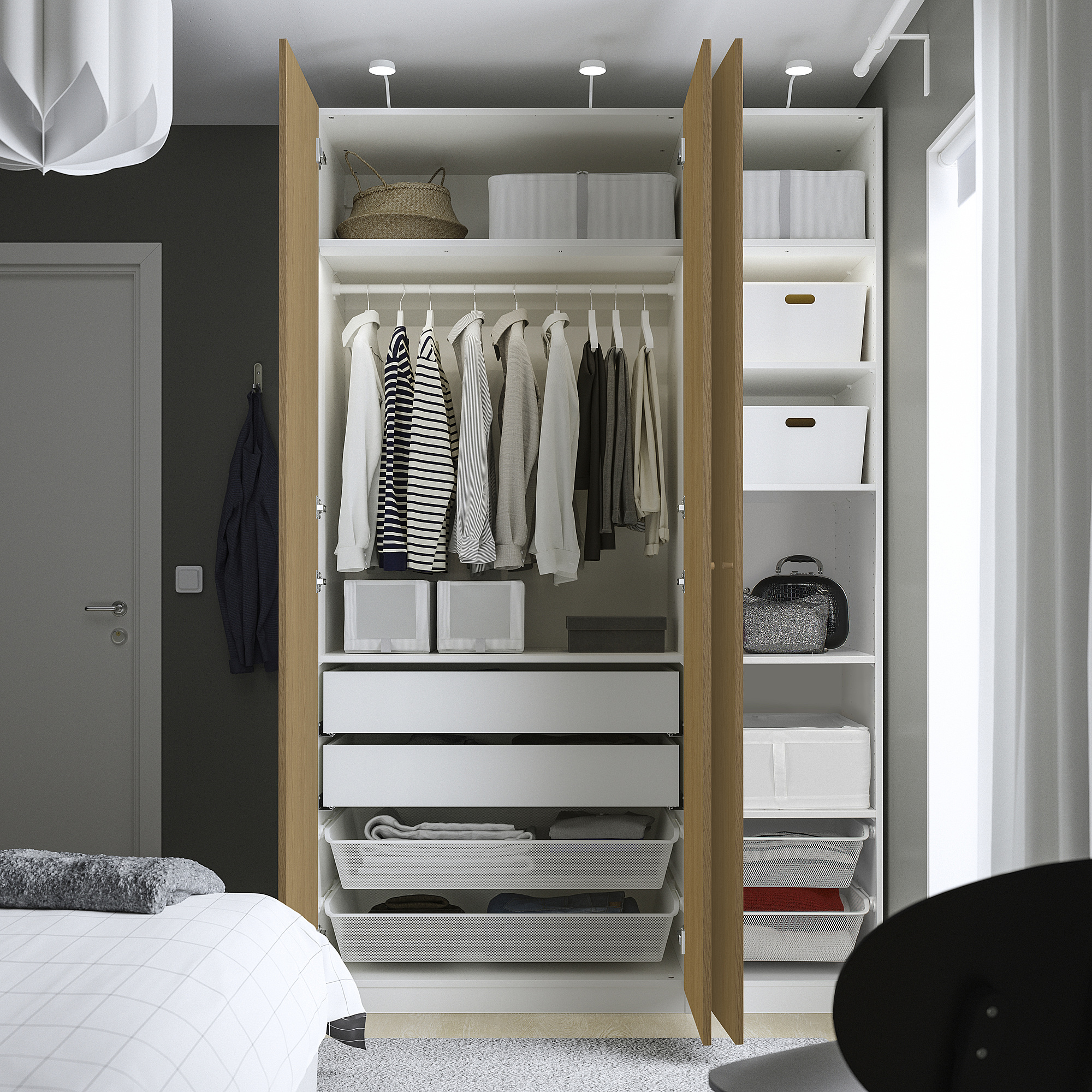 PAX/STORKLINTA wardrobe combination