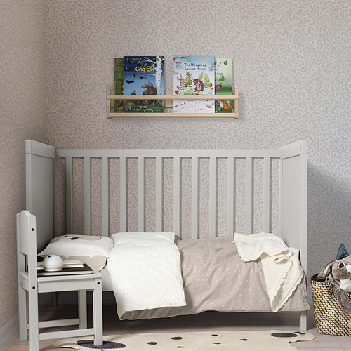 DRÖMSLOTT 3-piece bedlinen set for cot