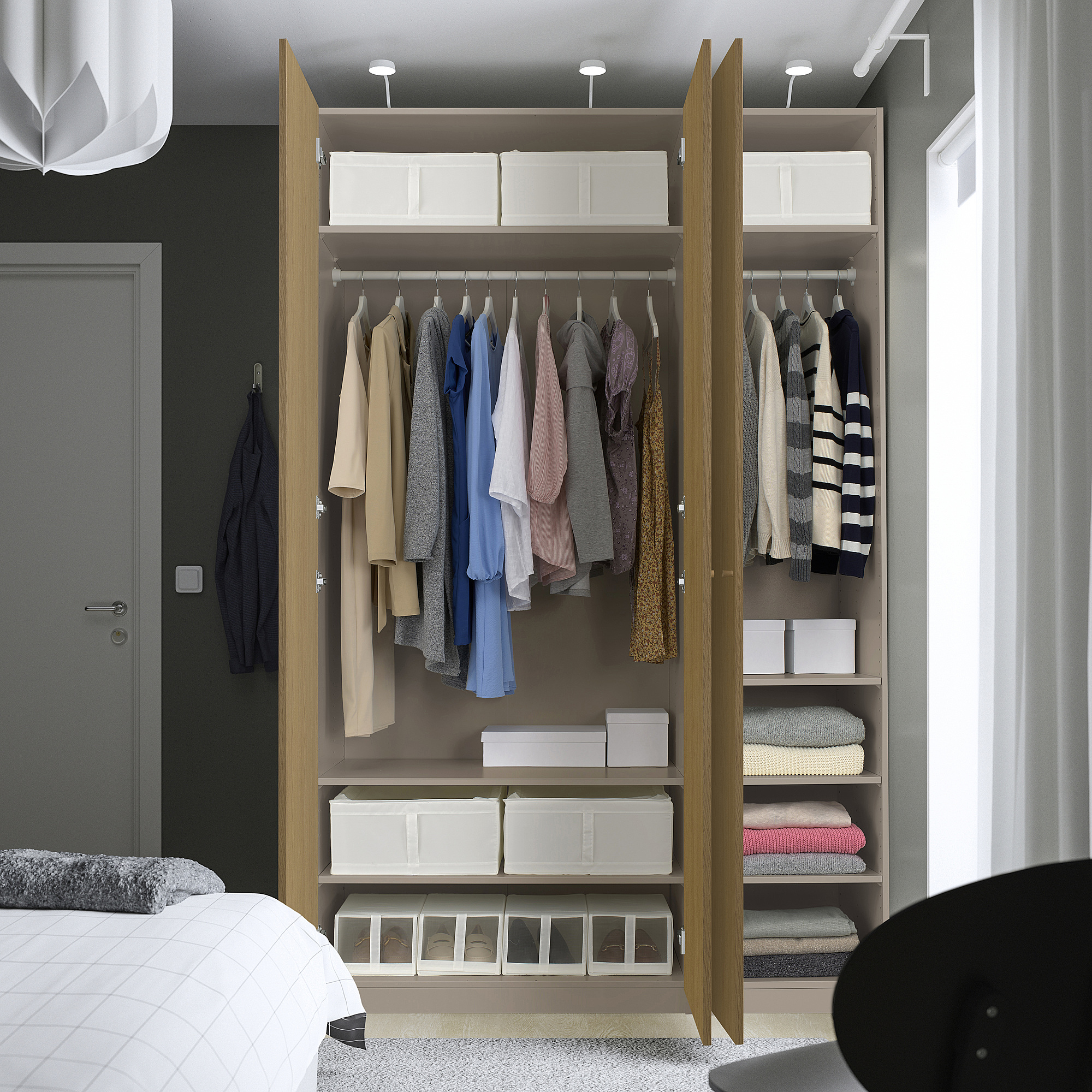 PAX/STORKLINTA wardrobe combination