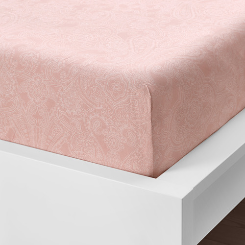JÄTTEVALLMO - 單人加大床包, 淺粉紅色/白色 | IKEA 線上購物 - PE813740_S4