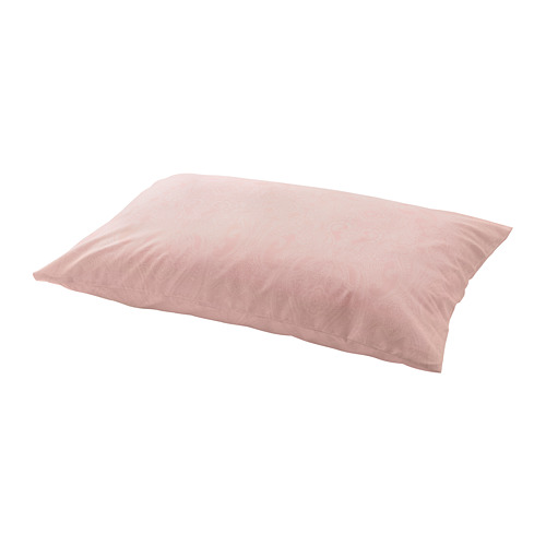 JÄTTEVALLMO - 枕頭套, 淺粉紅色/白色 | IKEA 線上購物 - PE813742_S4